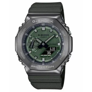 【CASIO 卡西歐】G-SHOCK 農家橡樹系列/45mm/金屬綠(GM-2100B-3A)