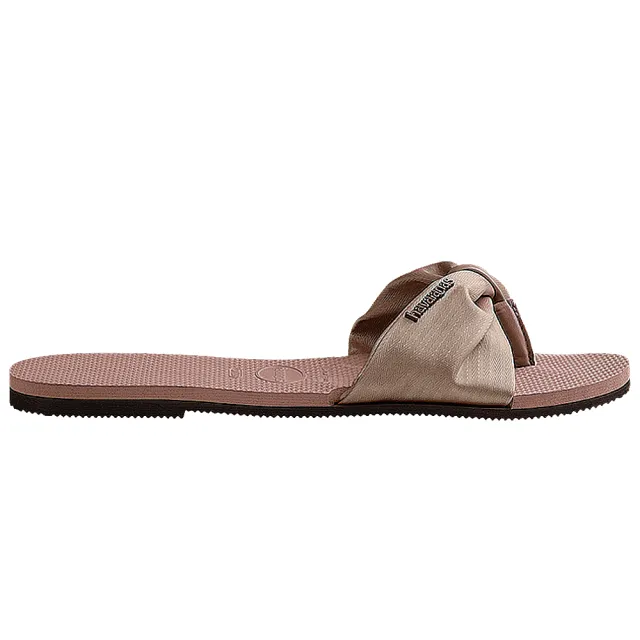 【havaianas 哈瓦仕】平底涼鞋 女鞋 拖鞋 緞面 巴西 You St Tropez Lush 番紅花 4147010-3544W(哈瓦士)