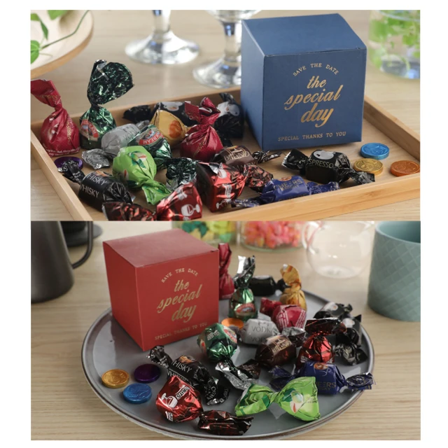 歐洲原裝巧克力精選限定禮盒組(藍盒150G*2+紅盒150G*2)