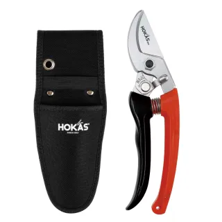 【HOKAS】輕巧型修枝剪 工具袋精選優惠2件組 台灣製