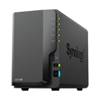 【Synology 群暉科技】搭 HAT3300 12TB x2 ★ DS224+ 2Bay NAS 網路儲存伺服器