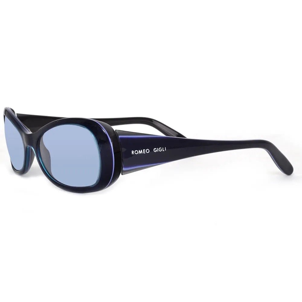 【Romeo Gigli】義大利藝術前衛時尚太陽眼鏡(深藍-RG216-8L2)