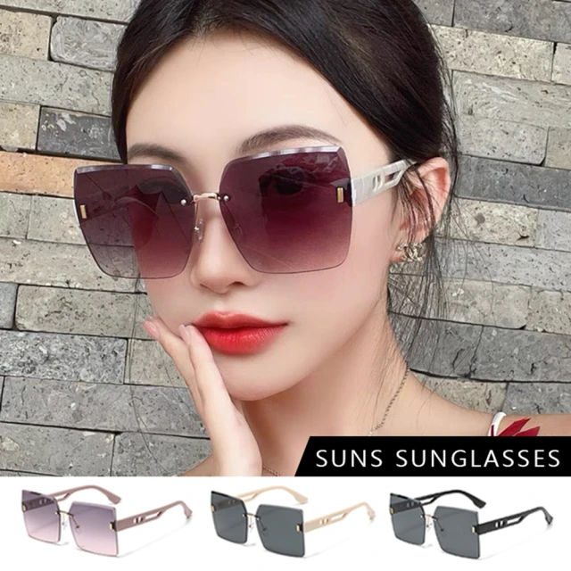 【SUNS】韓版個性ins墨鏡 方框墨鏡 高質感金屬框 韓妞必備款眼鏡 S804(抗UV400/檢驗合格)