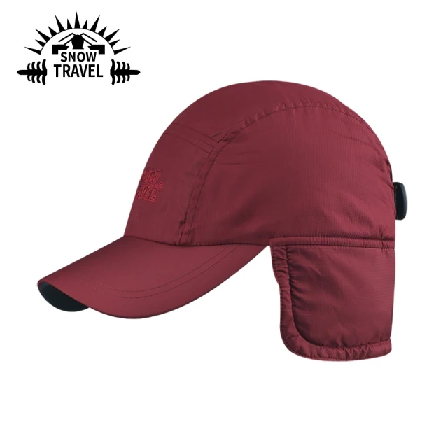 【SNOW TRAVEL】雙層防風棒球遮耳帽《酒紅》AR-50/保暖帽/棒球帽/鴨舌帽/護耳帽(悠遊山水)