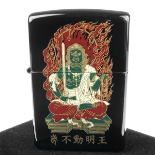 【Zippo】日系-本金蒔繪-不動明王-傳統工藝加工打火機