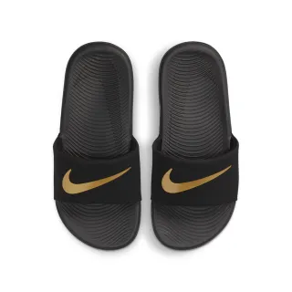 【NIKE 耐吉】拖鞋 大童 中童 童鞋 兒童 運動 KAWA SLIDE GS/PS 黑金 819352-003(3A5142)