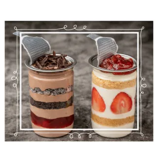 【美食村】草莓初鹿濃奶蛋糕易開罐X6(蛋糕)