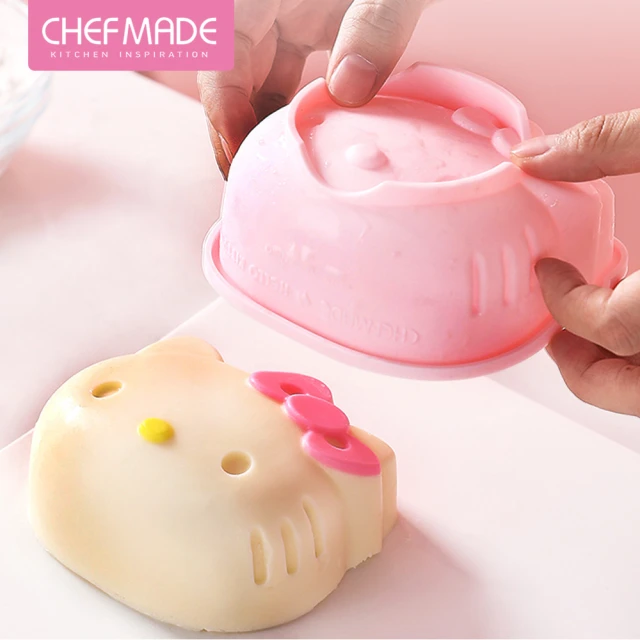 【美國Chefmade】Hello kitty 凱蒂貓造型 4吋矽膠蛋糕點心模(CM061)