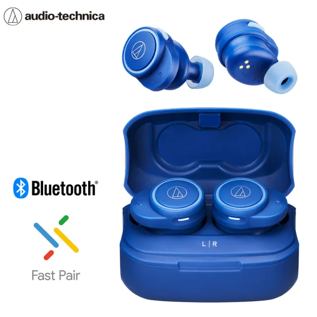 【audio-technica 鐵三角】ATH-CK1TW(真無線耳機)-藍
