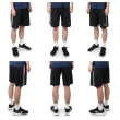【FIRESTAR】男彈性訓練籃球短褲-五分褲 慢跑 路跑 運動 吸濕排汗 黑白(B2005-10)
