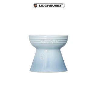 【Le Creuset】瓷器寵物高腳碗(海岸藍)