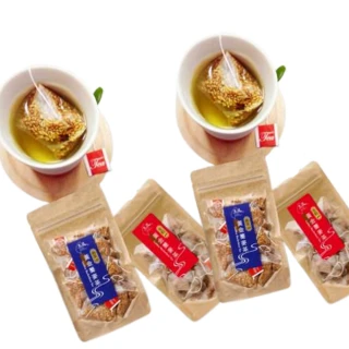 【玉民】台灣100%黃金蕎麥茶-生粒/熟茶立體茶包x12入/包(5gx12入/包-無咖啡因)