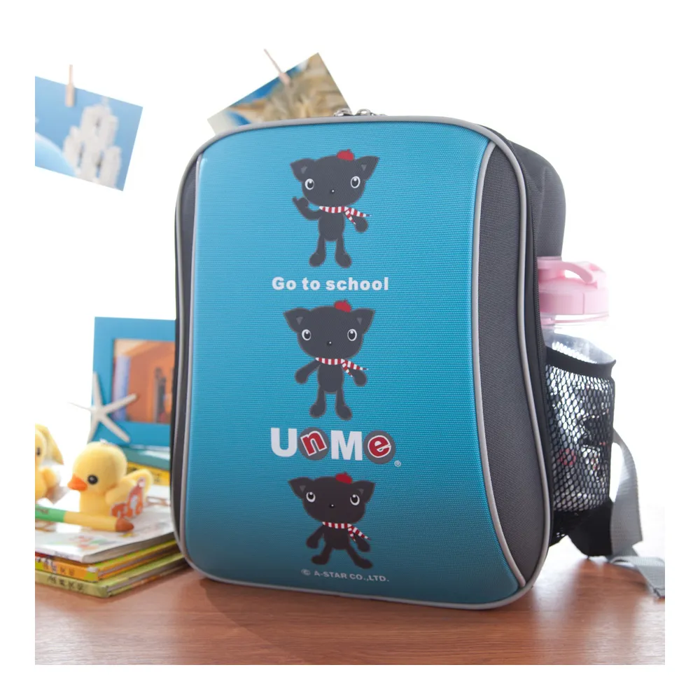 【UnMe】MIT超輕單層後背書包/兒童書包(粉藍/低年級110CM以上適用)