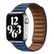 【OMG】Apple Watch Ultra2/S9/S8/S7/SE 真皮鏈式磁吸回環錶帶(38/40/41/42/44/45/49mm替換錶帶)