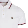 【MONCLER】男款 品牌LOGO 白色短袖POLO衫(S號、M號、L號、XL號、XXL號、XXXL號)