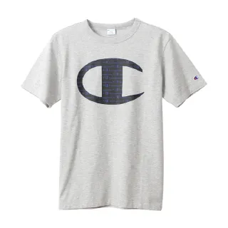 【Champion】官方直營-Campus C Logo短袖Tee-男(灰色)