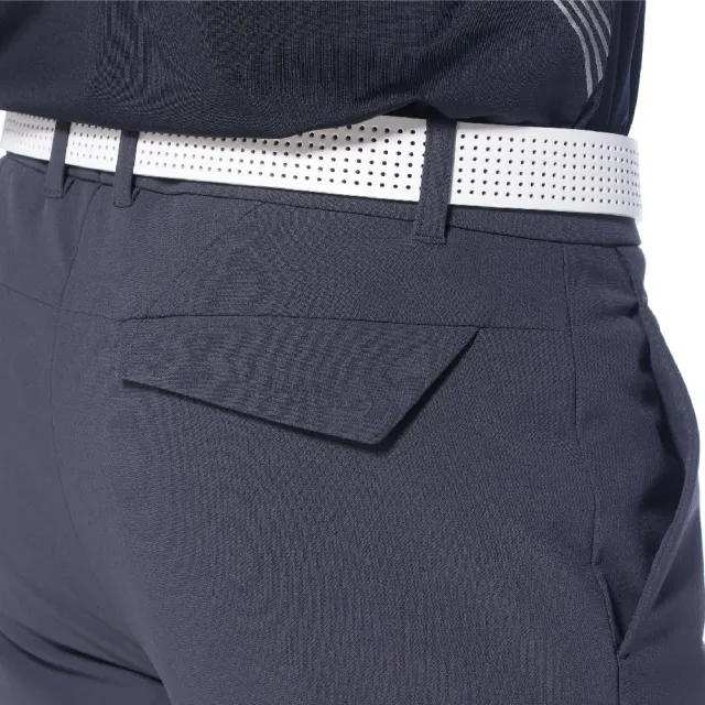 【Lynx Golf】korea男款素面款LXG字樣造型袋蓋設計平口休閒長褲(灰色)
