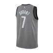 【NIKE 耐吉】球衣 男款 灰 白 籃網隊 KD 布魯克林 Nets NBA 7號 籃球 Durant 快乾(CV9469-005)
