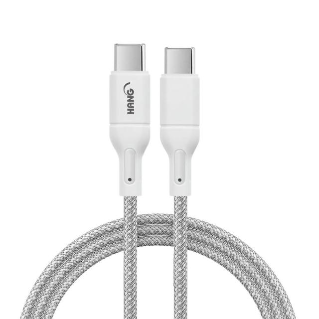 【HANG】65W 接口加固 Type-C to Type-C 急速傳輸充電線 數據線 蘋果筆電/平板(100cm)