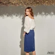 【iROO】清新蕾絲方形領泡泡袖上衣