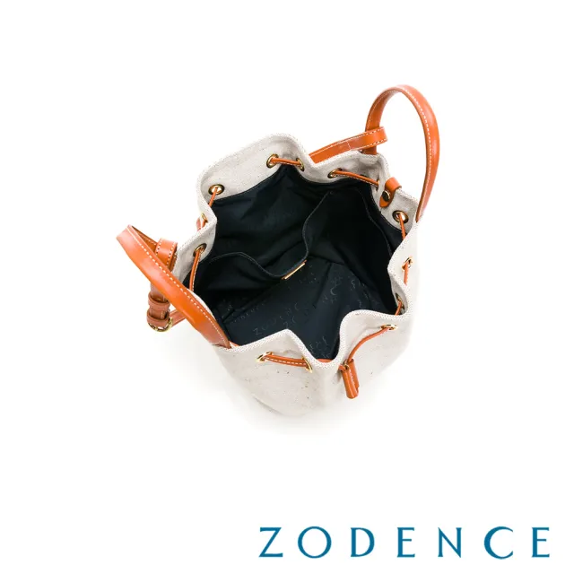 【ZODENCE 佐登司】DION德國帆布抽繩水桶包-小(貴族白)