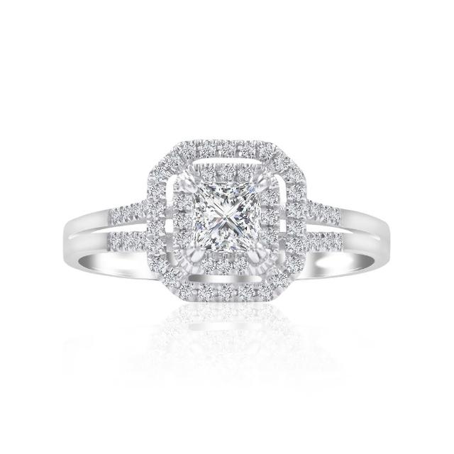 【AURORA 歐羅拉】GIA 50分GIA 50分 D VVS2天然真鑽鉑金PT950鑽戒 堅定