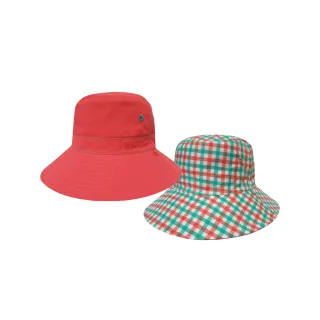 【Mountneer 山林】透氣抗UV雙面帽-橘紅和橘綠-11H30-52(防曬帽/機能帽/遮陽帽/休閒帽)