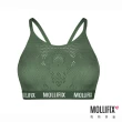 【Mollifix 瑪莉菲絲】A++美背細肩帶呼吸BRA、瑜珈服、無鋼圈、運動內衣(森綠)