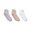 【NIKE 耐吉】Nike 襪子 Everyday  粉 紫 白 短襪 厚底 三雙入 三色(SX6890-990)