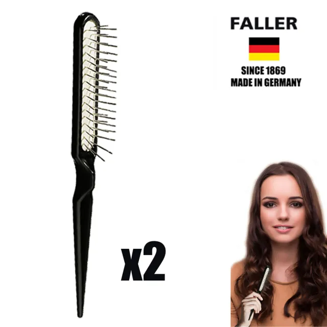 【FALLER 芙樂】德國製特長金屬梳子清潔梳兩入(金屬梳/清潔清理梳子/10週年慶)