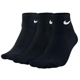 【NIKE 耐吉】襪子 Performance  短襪 黑 三雙入 薄款 小勾 短襪(SX4706-001)