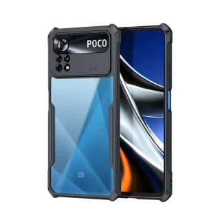 【XUNDD 訊迪】POCO X4 Pro 5G 軍事防摔 鏡頭全包覆 清透保護手機殼-夜幕黑