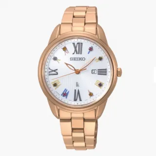 【SEIKO 精工】Lukia系列 羅馬時標 太陽能 彩鑽腕錶 母親節 禮物 推薦(SUT368J1/V137-0DC0G)
