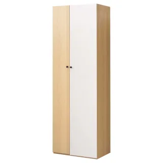 【WAKUHOME 瓦酷家具】Baker明亮簡約2.5尺雙吊衣櫥A023-A24-02