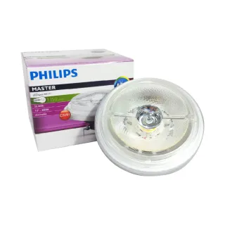 【Philips 飛利浦】2入 LED 20W 930 3000K 黃光 12V AR111 40度 可調光 燈泡 _ PH520560