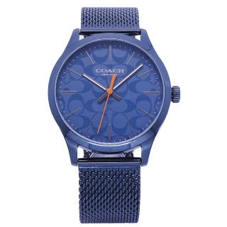 【COACH】COACH 美國頂尖精品簡約時尚米蘭造型腕錶-藍-14602576