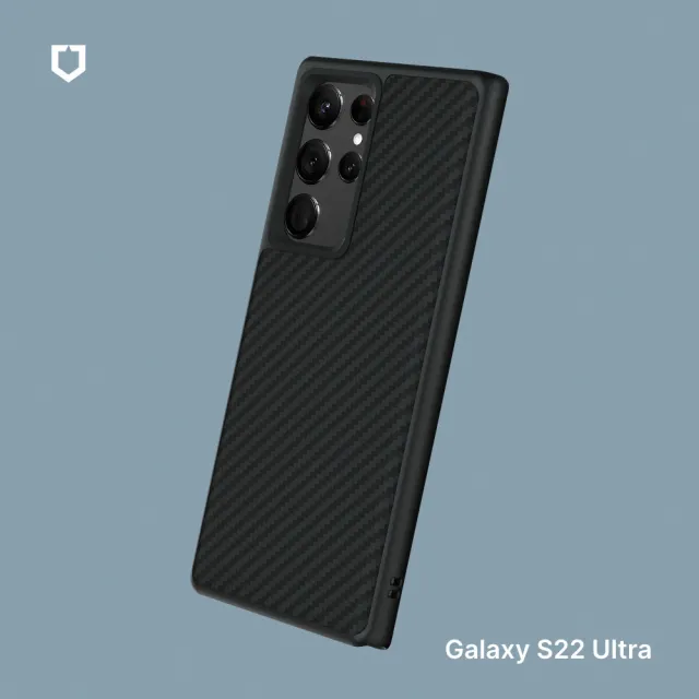 【RHINOSHIELD 犀牛盾】Samsung Galaxy S22/S22+/S22 Ultra Solidsuit 碳纖維紋路防摔背蓋手機保護殼