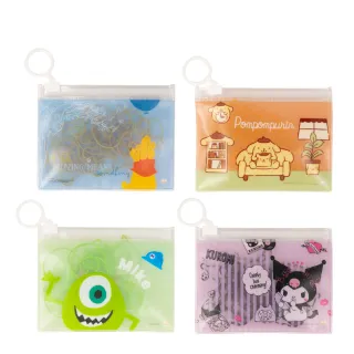 【sun-star】造型迴紋針附拉鏈袋(4款可選/日本進口/經典卡通/迴紋針/文件收納)