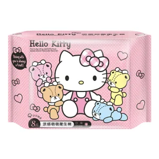 【HELLO KITTY】涼感日用衛生棉24.5cm