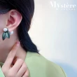【my stere 我的時尚秘境】現貨-2022新款-韓國氣質梔子花不對稱珍珠耳環(S925銀針 梔子花 不對稱 大珍珠)