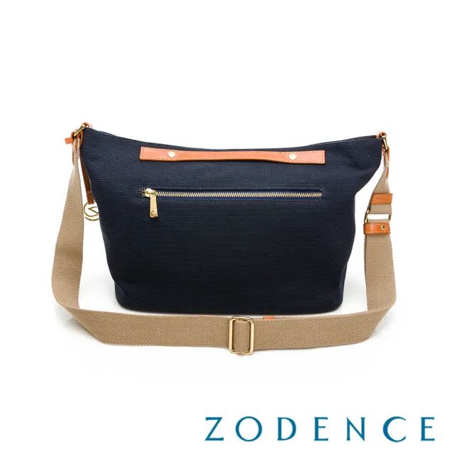 【ZODENCE 佐登司】DION德國帆布垂墜感斜背包(多瑙藍)