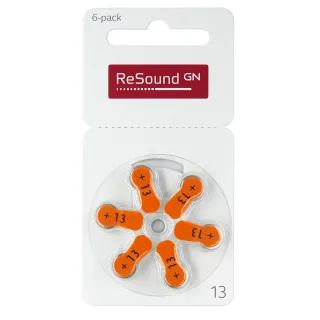 【易耳通】ReSound助聽器電池13/A13/S13/PR48*5排(30顆)