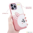 【GARMMA】iPhone 13 6.1吋LINE FRIENDS 插卡式皮革保護套 哈囉兔兔