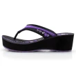 【G.P】女款厚底雕花夾腳拖鞋G2235W-紫色(SIZE:35-39 共二色)