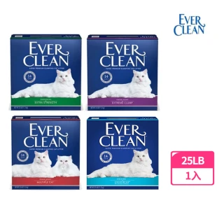【EverClean 藍鑽】強效凝結除臭貓砂25LB/11.3kg 美規(貓砂 礦砂)