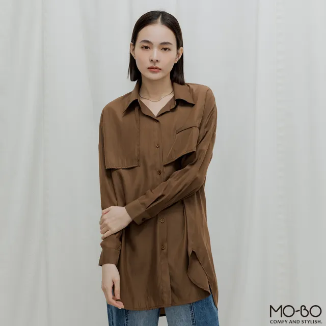 【MO-BO】希望之際前活片設計襯衫(上衣)