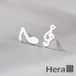 【HERA 赫拉】不對稱拉絲音符耳環 H111040501(飾品)