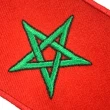 【A-ONE 匯旺】摩洛哥國旗 熨燙刺繡 熨燙背膠補丁 布藝徽章 袖標 布標 布貼 補丁 貼布繡