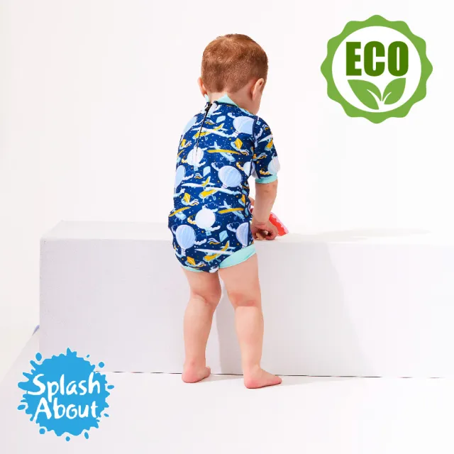 【Splash About 潑寶】嬰兒 尿布褲 連身 防曬 抗UV-翱翔熱氣球(嬰兒泳褲)