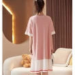 【Secret Lover】韓版粉色海軍領公主風 寬鬆版 可外穿居家服 睡衣SL22068(女短袖可外穿居家服洋裝)